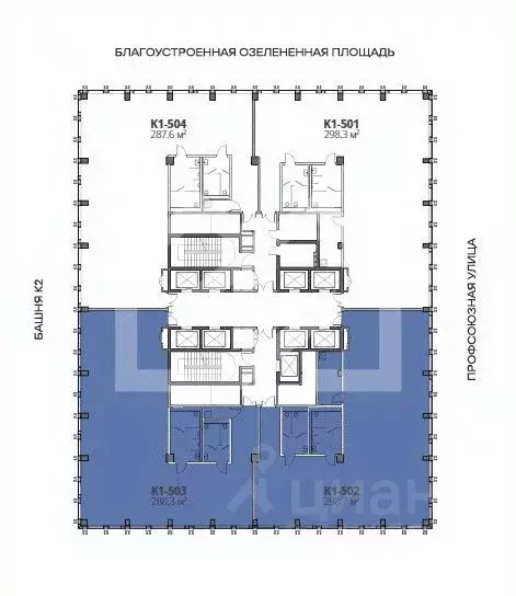 Помещение свободного назначения в Москва Старокалужское ш., 64АС2 (299 ... - Фото 2