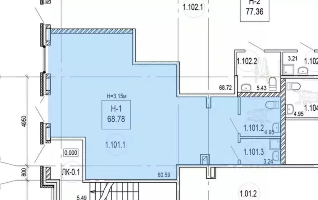 Помещение свободного назначения в Санкт-Петербург просп. Энгельса, 31 ... - Фото 2