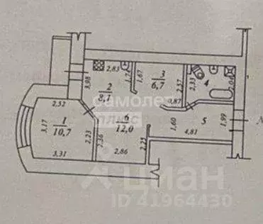 2-к кв. Коми, Сыктывкар ул. Морозова, 35/1 (52.0 м) - Фото 2