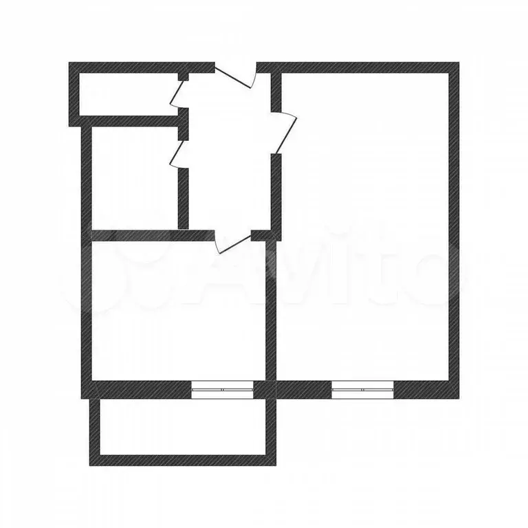 1-к. квартира, 35,1 м, 9/9 эт. - Фото 0