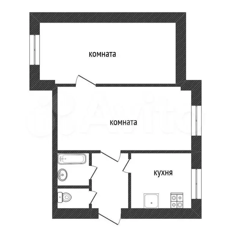 2-к. квартира, 48 м, 1/12 эт. - Фото 0