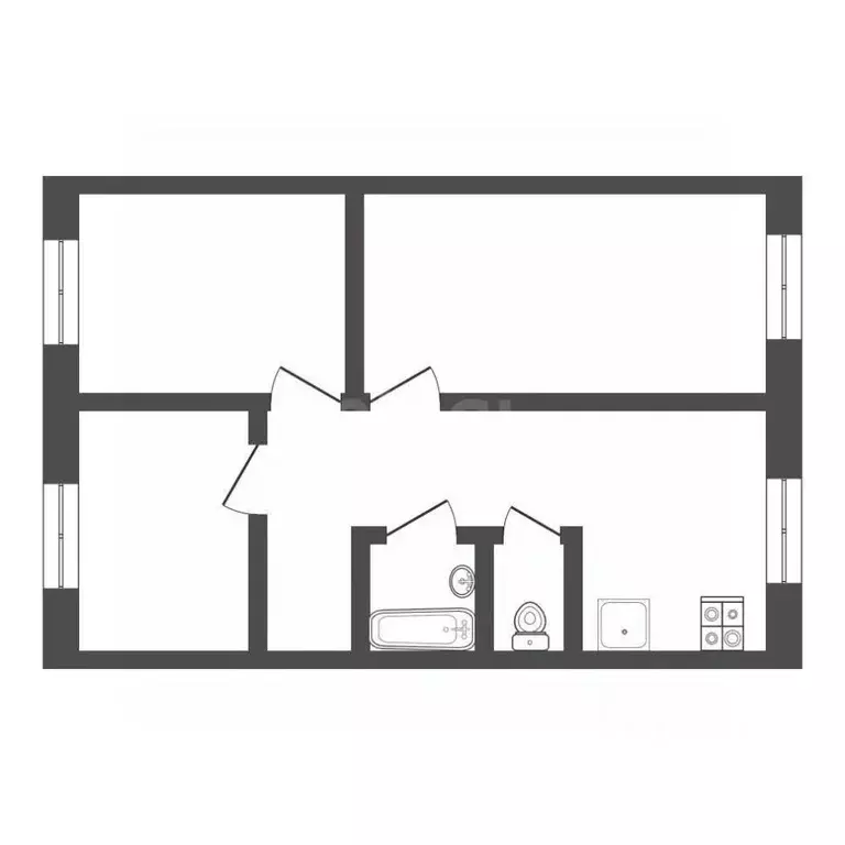 3-к кв. Тульская область, Богородицк ул. Победы, 28 (63.0 м) - Фото 2