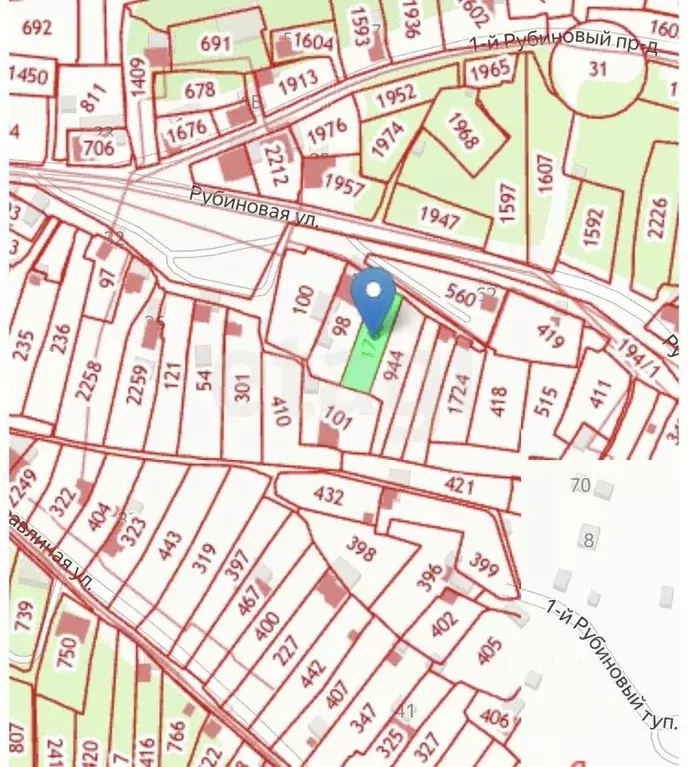 Участок в Саратовская область, Саратов ул. Рубиновая, 48 (5.1 сот.) - Фото 1