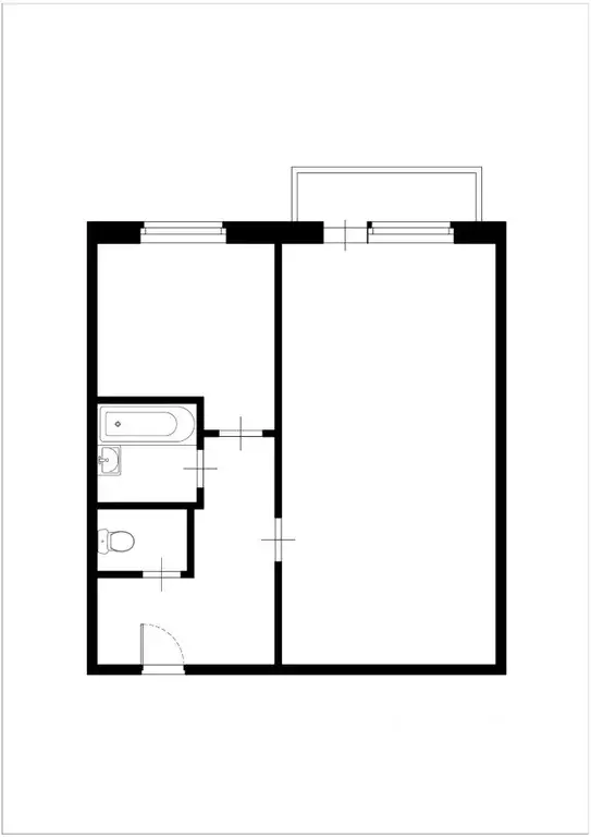 1-к кв. Москва Новоалексеевская ул., 1 (32.7 м) - Фото 2