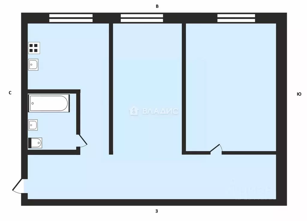 2-к кв. Москва Перуновский пер., 4-10 (45.3 м) - Фото 2