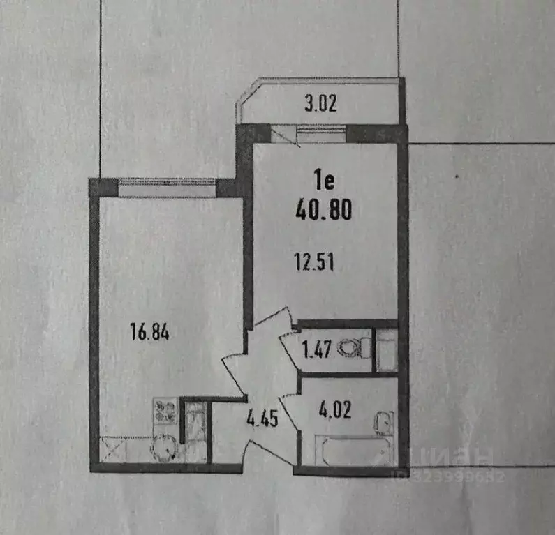 1-к кв. Ленинградская область, Мурино Всеволожский район, ул. ... - Фото 1