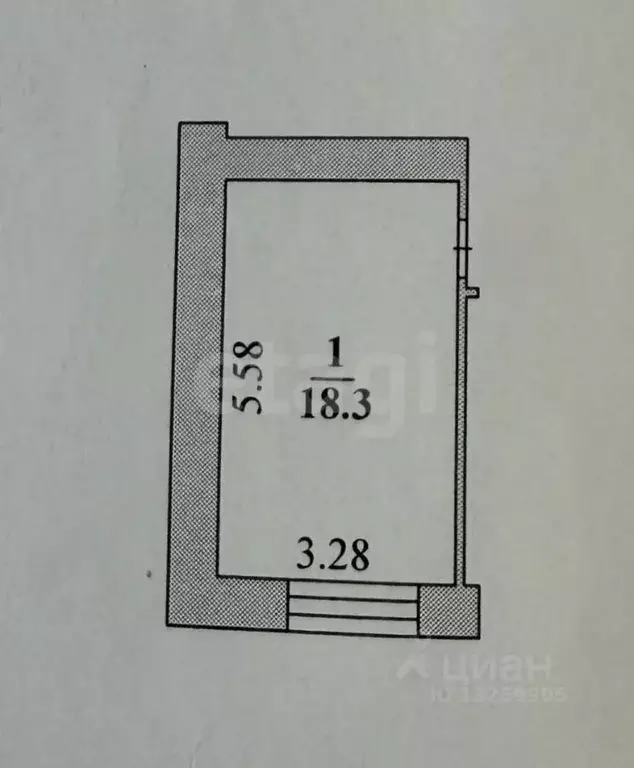 1-к кв. Липецкая область, Липецк 15-й мкр, 1/2 (18.3 м) - Фото 2