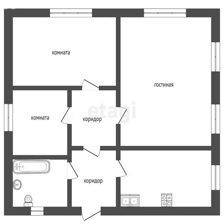 Дом в Заводоуковск, Школьная улица (86 м) - Фото 1