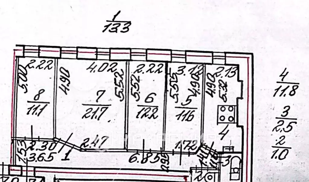 4-к. квартира, 85,2 м, 4/5 эт. - Фото 0