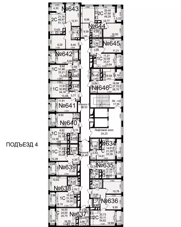 2-к кв. Тульская область, Тула пос. Горелки, Время жилой комплекс ... - Фото 2