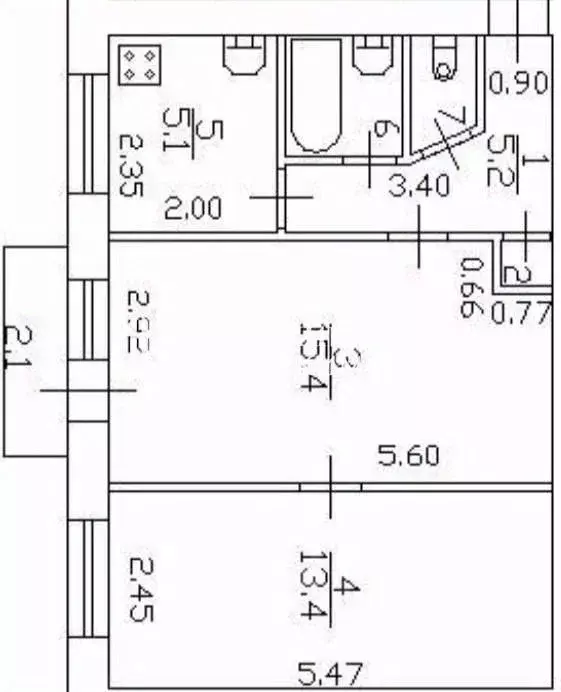 2-к кв. Санкт-Петербург Дачный просп., 27К2 (43.0 м) - Фото 2