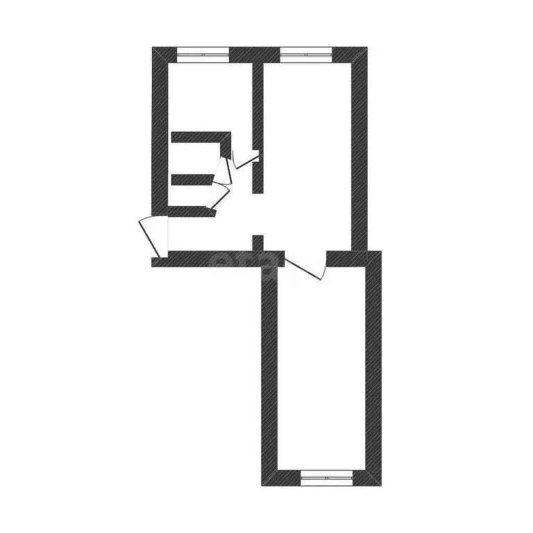 2-комнатная квартира: Салават, улица Калинина, 37 (44.3 м) - Фото 1