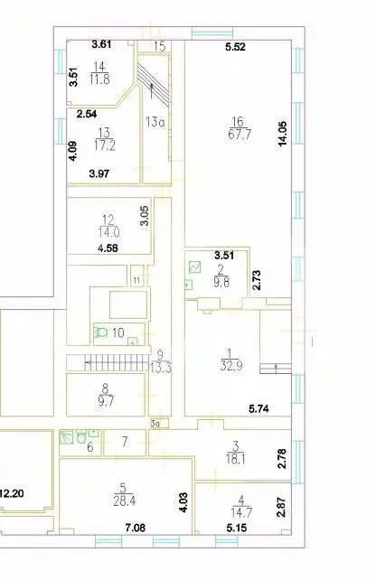 Помещение свободного назначения в Москва ул. Крупской, 11 (260 м) - Фото 2