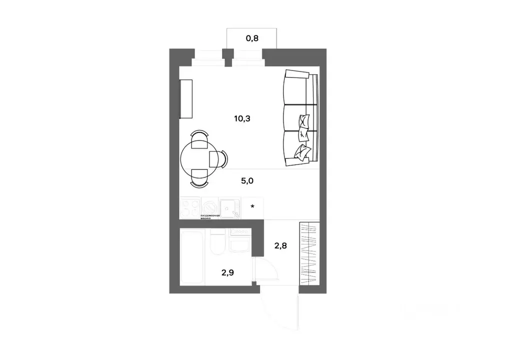 Студия Ленинградская область, Всеволожский район, д. Новое Девяткино ... - Фото 1