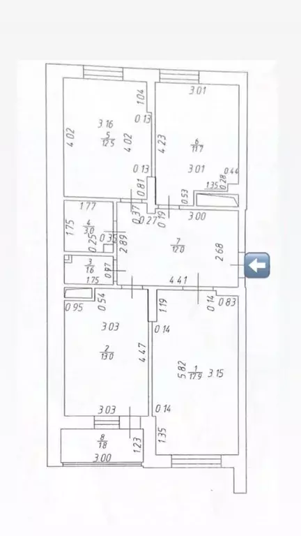 3-к кв. Татарстан, Казань ул. Нурихана Фаттаха, 17/4 (71.0 м) - Фото 1