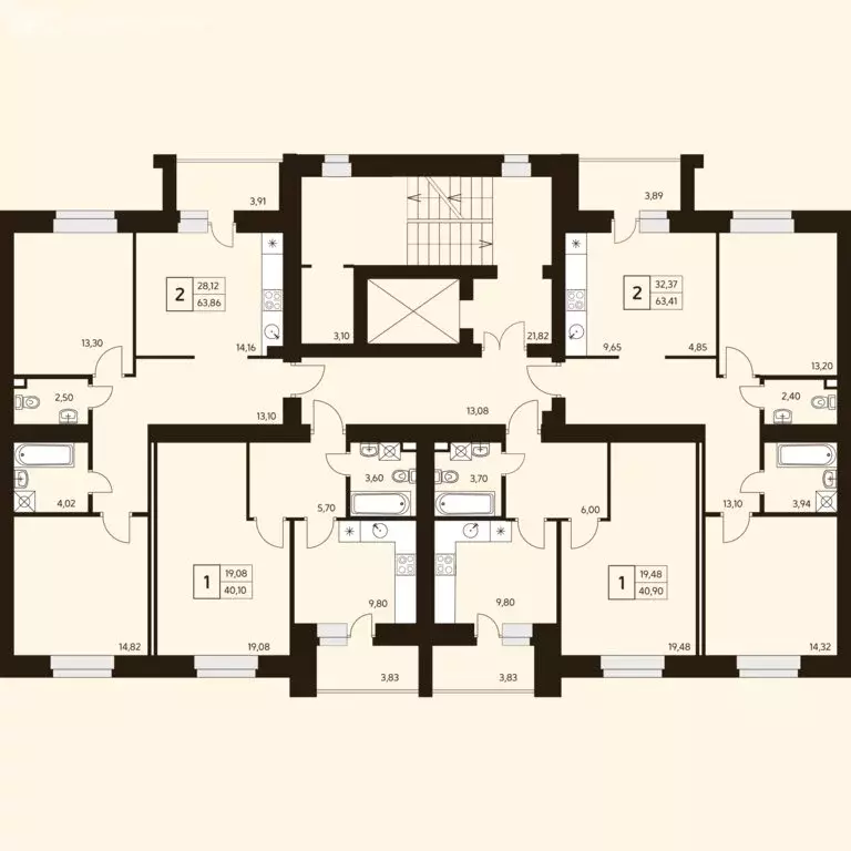 2-комнатная квартира: Уфа, улица Ахметова, 296/2 (63.8 м) - Фото 2