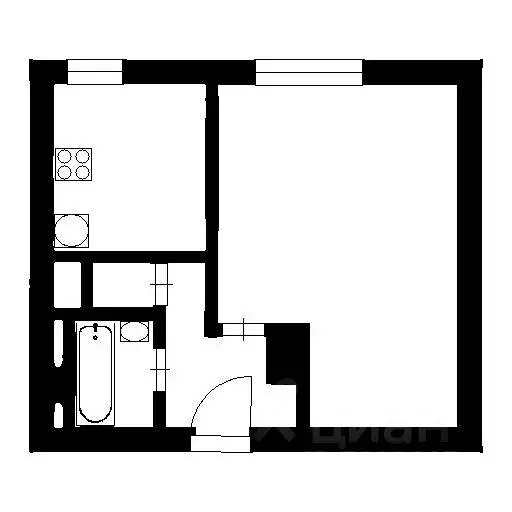1-к кв. Санкт-Петербург Варшавская ул., 51К1 (36.0 м) - Фото 2
