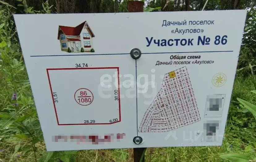 Участок в Московская область, Серпухов городской округ, Акулово-1 тер. ... - Фото 1