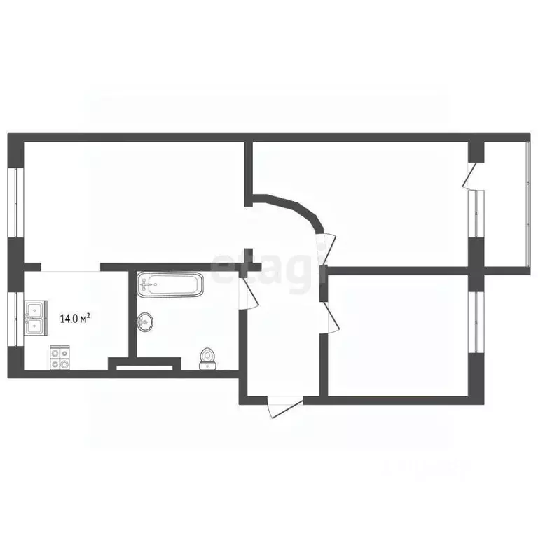 3-к кв. Ямало-Ненецкий АО, Муравленко ул. Губкина, 27 (64.8 м) - Фото 1
