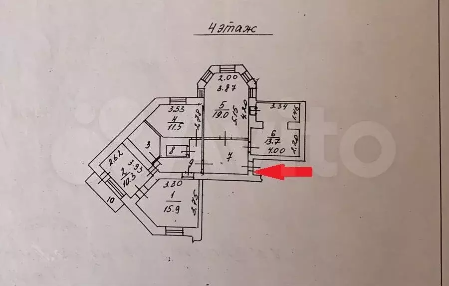 4-к. квартира, 95м, 4/12эт. - Фото 1