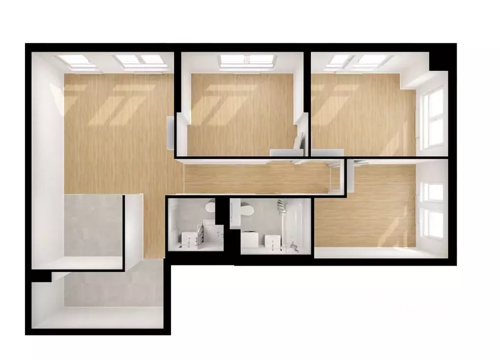 3-к кв. Москва 2-й Нагатинский проезд, 2/3 (79.4 м) - Фото 1