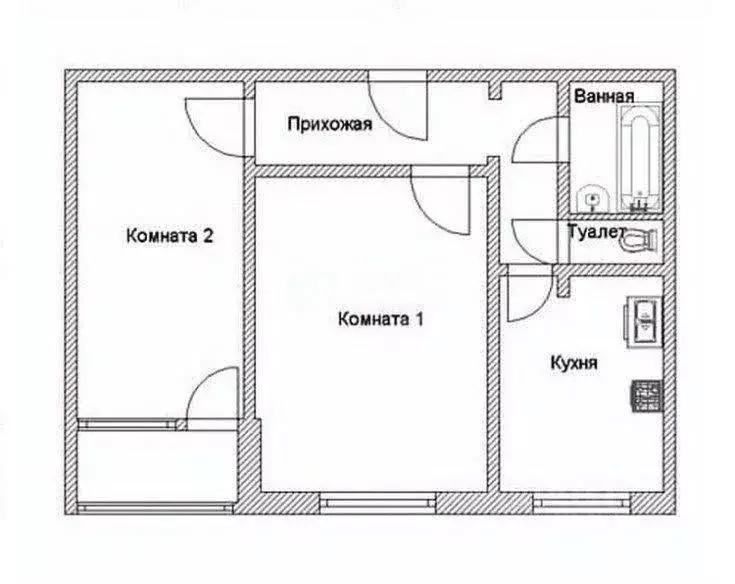 2-к кв. Ярославская область, Ярославль просп. Фрунзе, 2 (50.4 м) - Фото 1