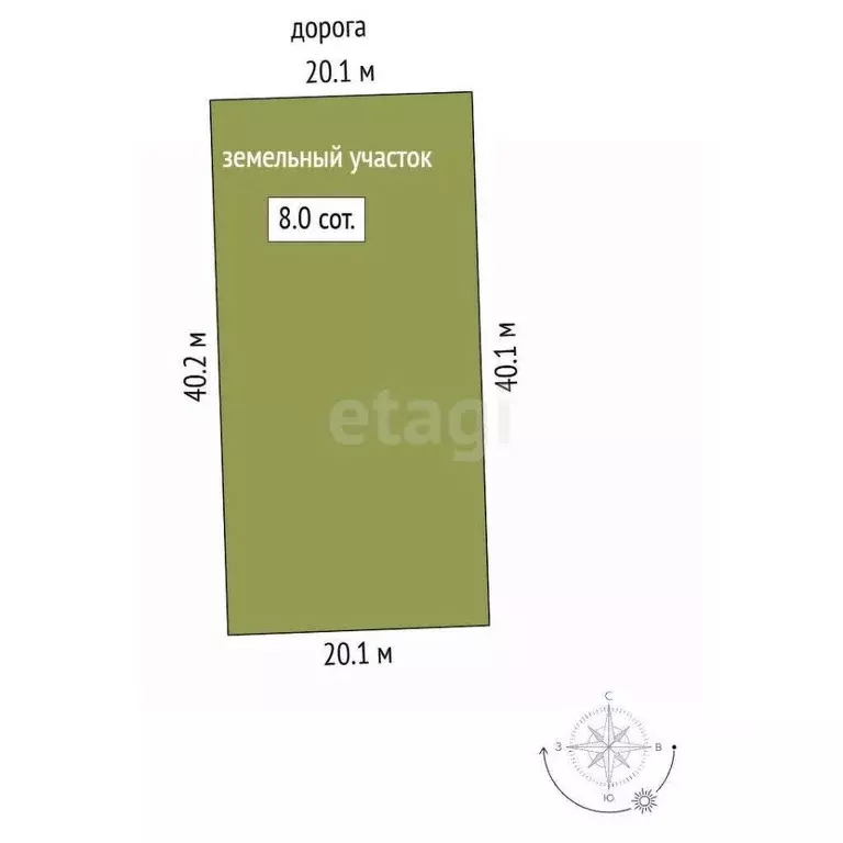 Участок в Ростовская область, Аксай Ростовская ул. (8.0 сот.) - Фото 2