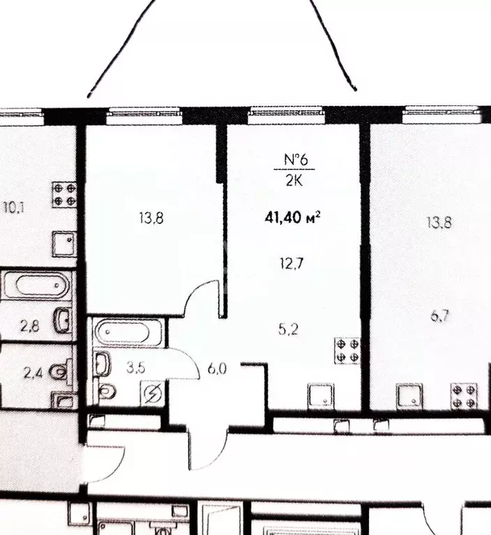 2-к кв. Москва ул. Саларьевская, 8к3 (41.3 м) - Фото 2