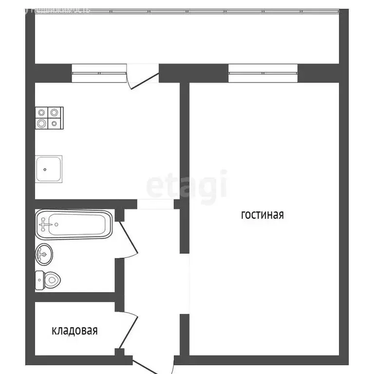 1-комнатная квартира: Мичуринск, Липецкое шоссе, 108 (33.2 м) - Фото 1