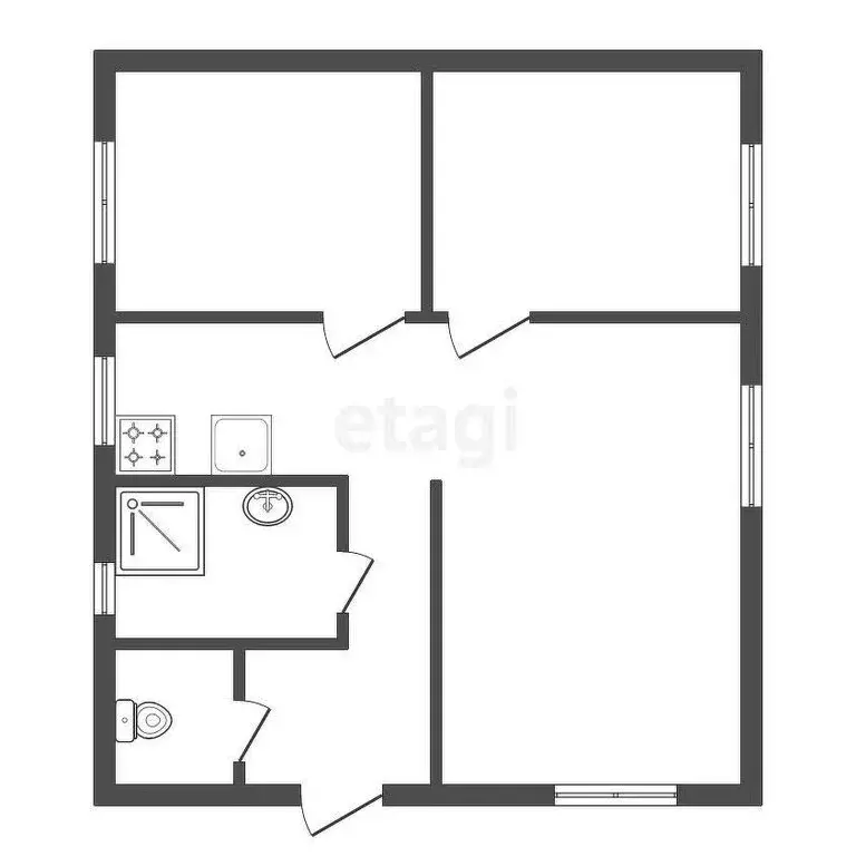 Дом в Красноярский край, Кежемский муниципальный округ, Луч (97 м) - Фото 1