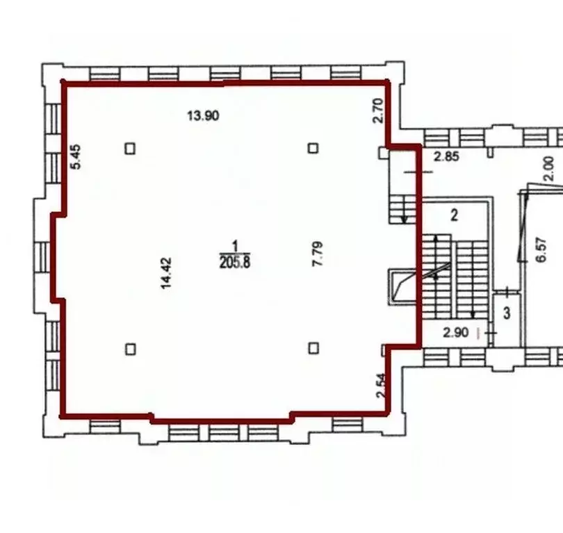 Офис в Москва пер. Нижний Сусальный, 5с2 (205 м) - Фото 2
