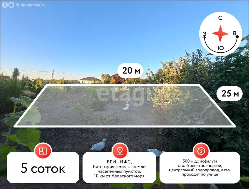Участок в Темрюк, улица Ветеранов (5 м) - Фото 1