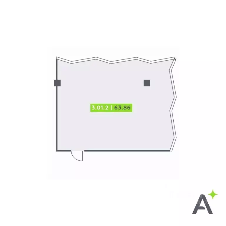 Офис в Санкт-Петербург Московский просп., 65Э (64 м) - Фото 1