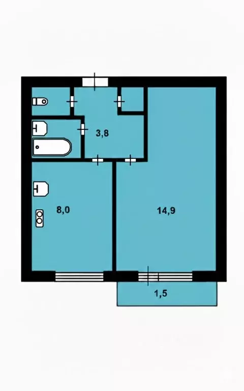 1-к кв. Санкт-Петербург Пискаревский просп., 35 (30.2 м) - Фото 2