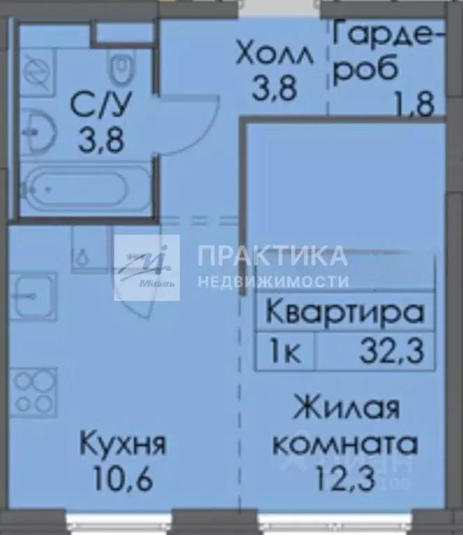 1-к кв. Московская область, Красногорск городской округ, пос. ... - Фото 2