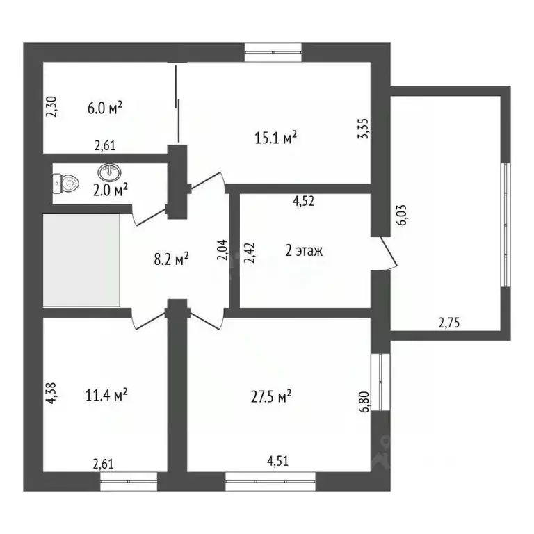Дом в Амурская область, Благовещенск Дальняя ул., 31 (134 м) - Фото 2