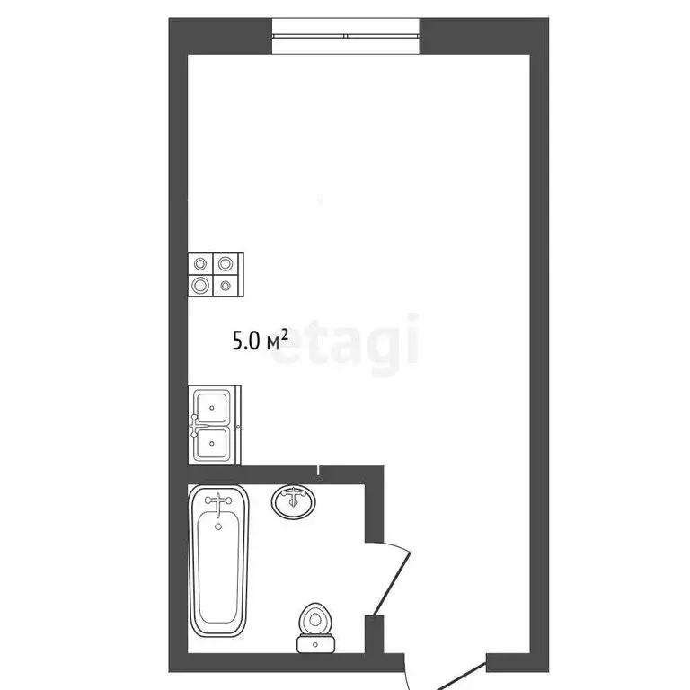 Квартира-студия: Севастополь, ул. Парковая, 13 (19 м) - Фото 1