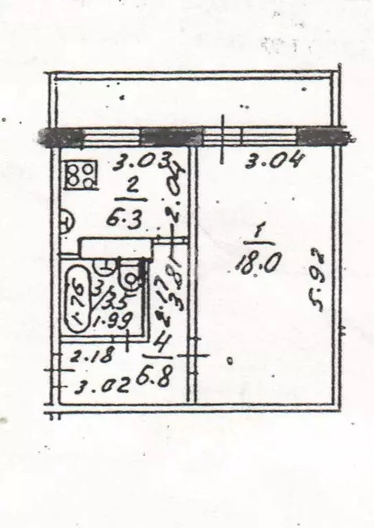 1-комнатная квартира: Йошкар-Ола, улица Димитрова, 58 (34.6 м) - Фото 2
