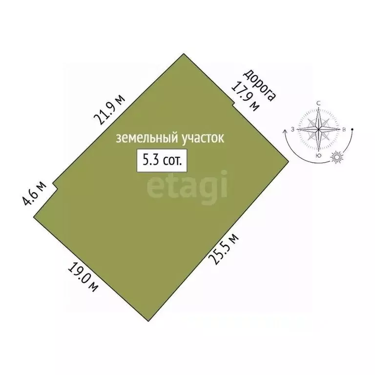 Участок в Ростовская область, Азов Азовский район, Московская ул. (5.3 ... - Фото 1