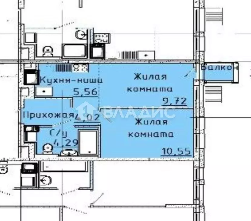 1-комнатная квартира: Москва, Ленинградское шоссе, 229Ак1 (34.4 м) - Фото 1