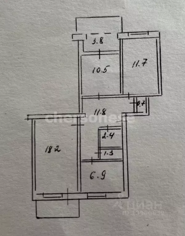 3-к кв. Севастополь ул. Генерала Жидилова, 32 (67.3 м) - Фото 2