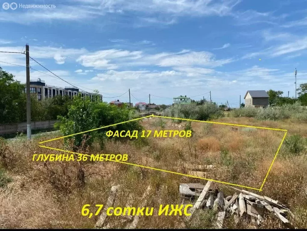 Участок в Витязево, улица Святого Георгия (6.6 м) - Фото 1