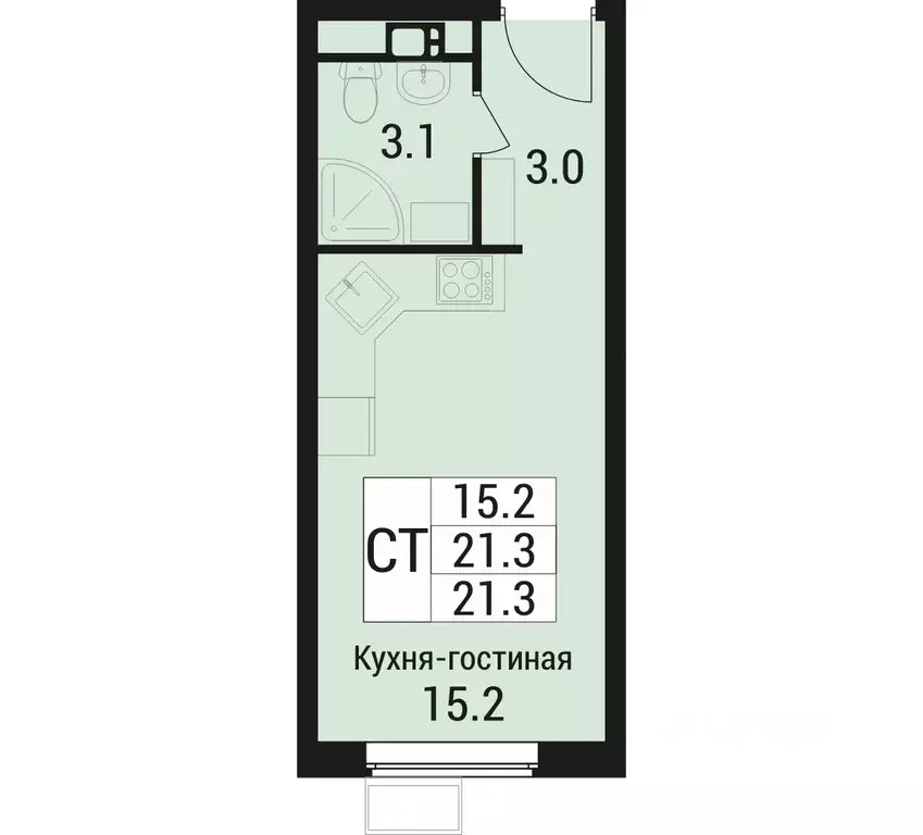 Студия Московская область, Люберцы городской округ, Малаховка рп  ... - Фото 0