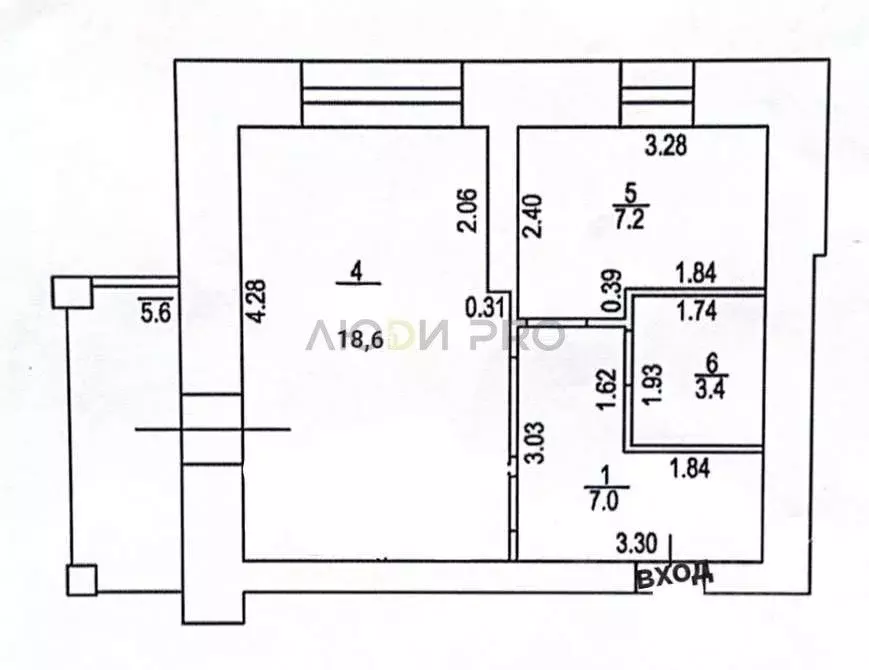 1-к кв. Кировская область, Киров Солнечная ул., 16 (36.2 м) - Фото 2
