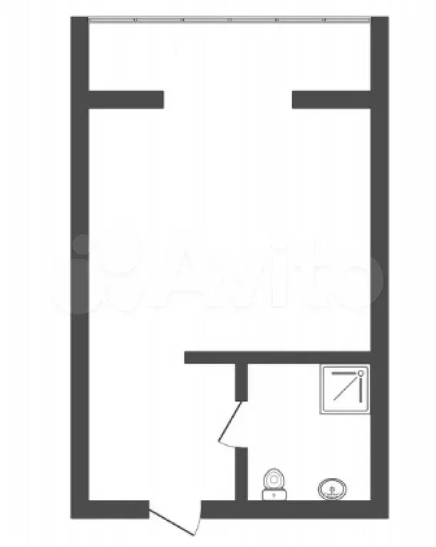 Квартира-студия, 17,1 м, 1/8 эт. - Фото 0