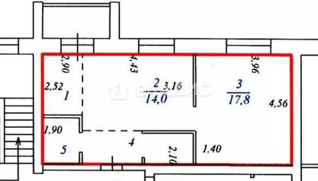 2-к кв. Коми, Сыктывкар Ручейная ул., 59/1 (44.7 м) - Фото 1