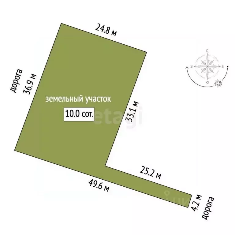 Участок в Костромская область, Кострома пос. Волжский, 14-й кв-л,  ... - Фото 2