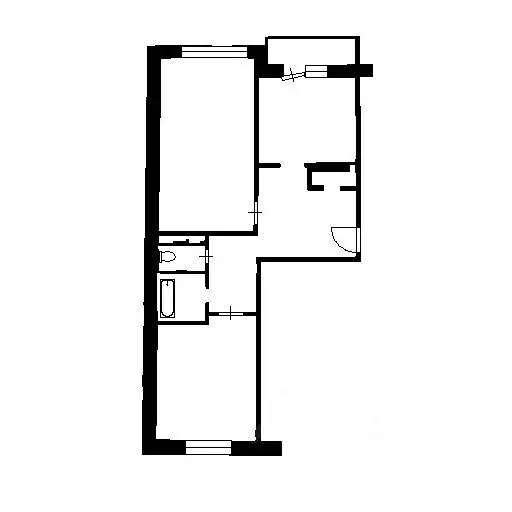2-к кв. Самарская область, Тольятти 10-й кв-л, бул. Луначарского, 21 ... - Фото 2