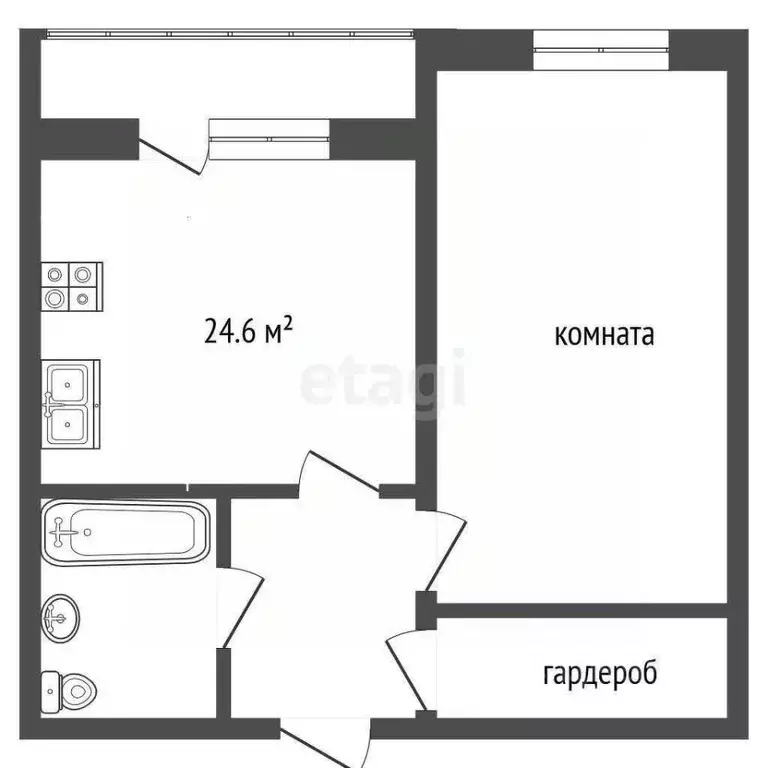 2-к кв. Костромская область, Кострома Соловьиная ул., 20 (65.8 м) - Фото 1