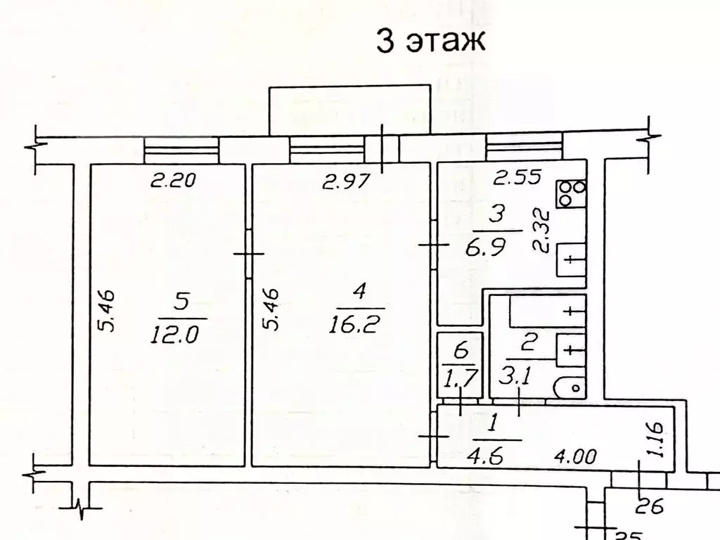 2-к кв. Иркутская область, Иркутск Советская ул., 67 (44.5 м) - Фото 1